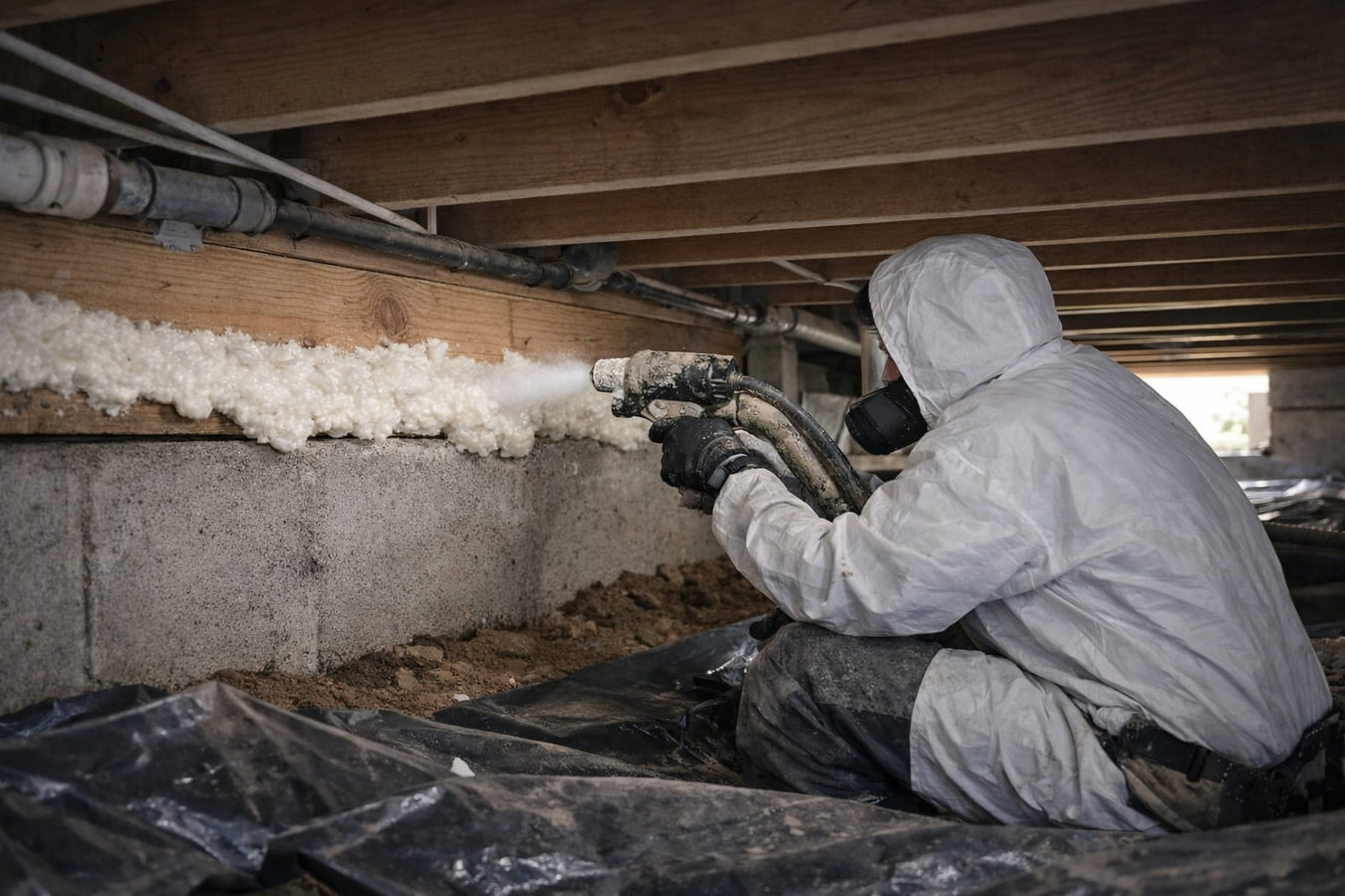 Crawl space insulation